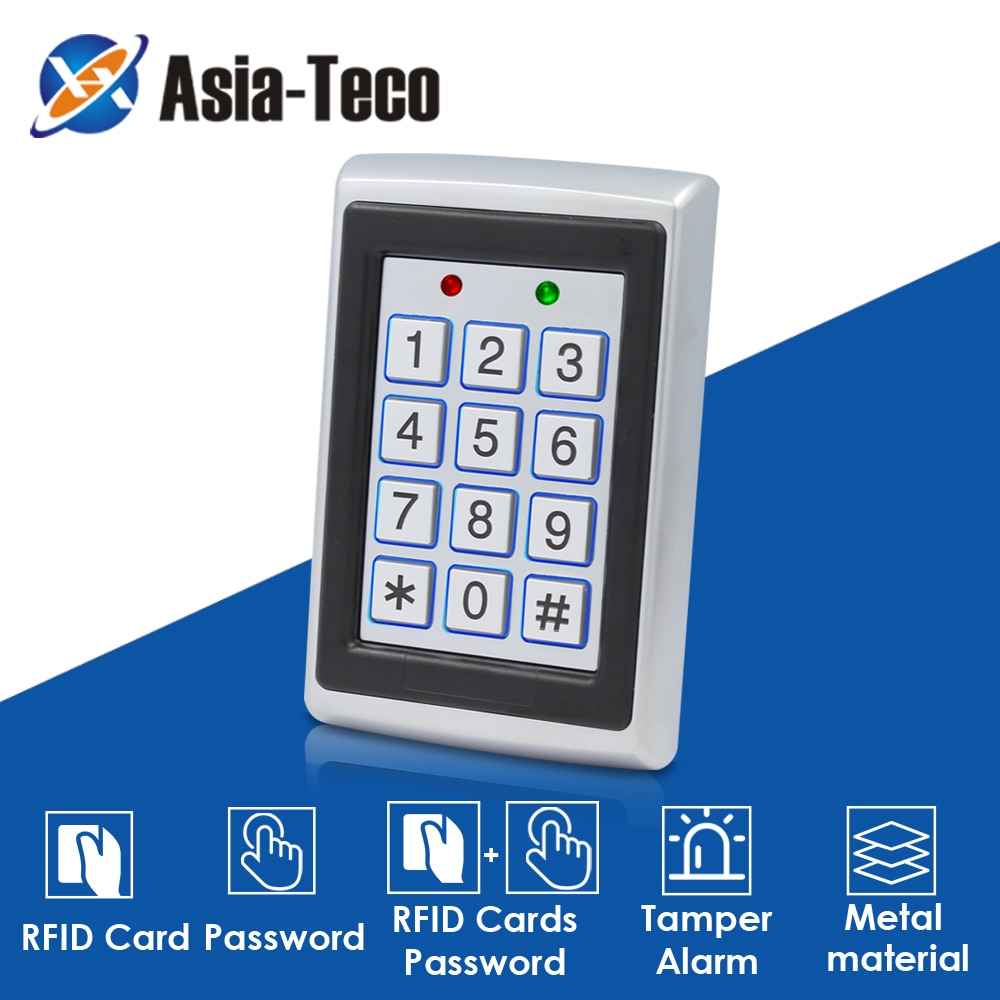 RFID Metall Zugriff Kontrolle em Kartenleser Tastatur W/ 2000 Benutzer 125KHz Kartenleser Tastatur Schlüssel Anhänger Tür zugang
