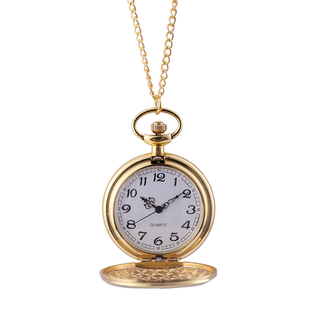 Classic Large Two-Faced Gold Pocket Watch Court Style Pocket Watch Classic Style Watch