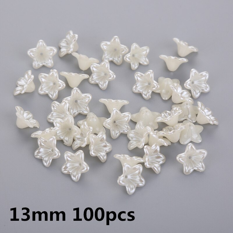 Multi smukke imiterede mavemuskler blomst perler perlehætter endebeholder blomst torus gør det selv med afstand smykketilbehør