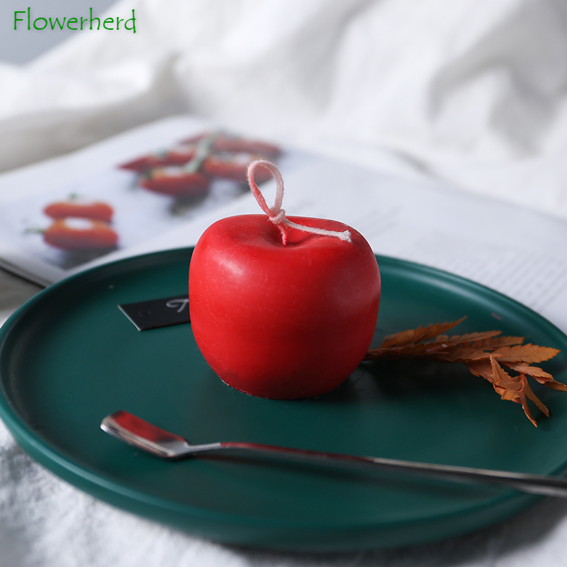 Moldes de silicona para velas de manzana, moldes de silicona para jabón, decoración para de boda, moldes de silicona para jabón, utensilios para tarta, postre de Mousse