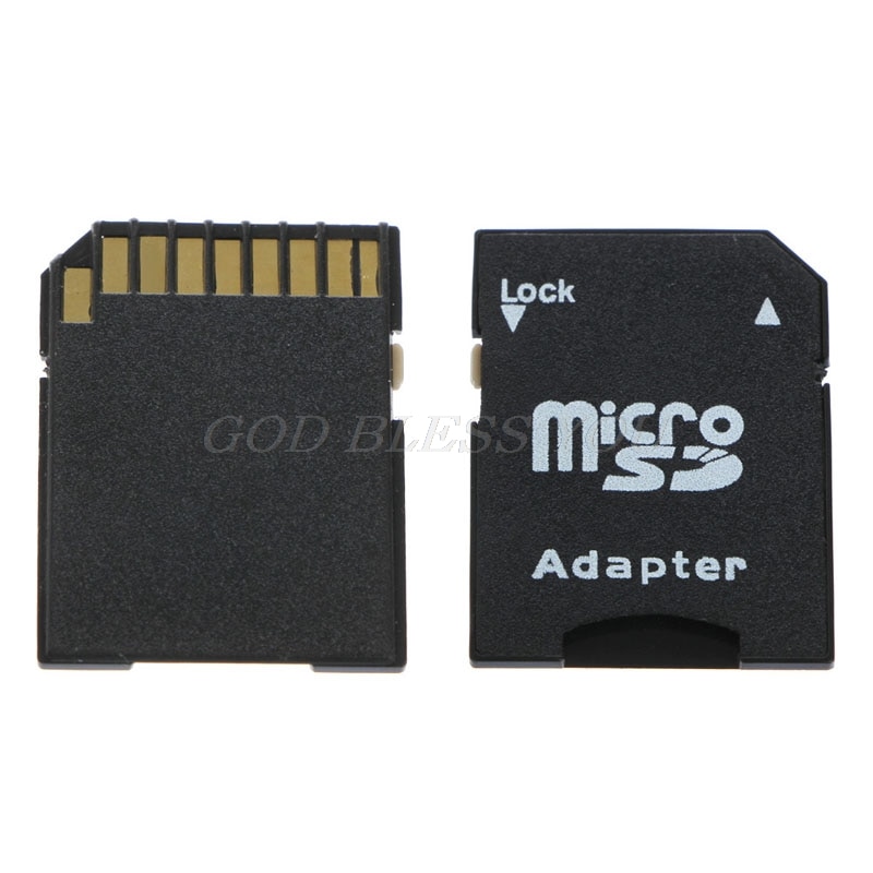 5 pièces/paquet Micro SD TransFlash TF à SD SDHC carte mémoire adaptateur convertisseur noir directe