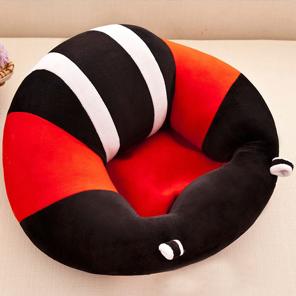 Blød babysofa støttesæde plys sækkestol til spædbørn, der lærer at sidde, lænestol, komfortabel småbørnsrede puffesæde babysofastol: Pj3298d