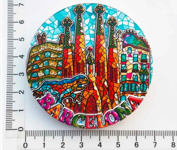 De Historische Spaanse Stad Barcelona Landmarks 3D Koelkast Magneten Reizen Souvenirs Home Decoratie Koelkast Magneet