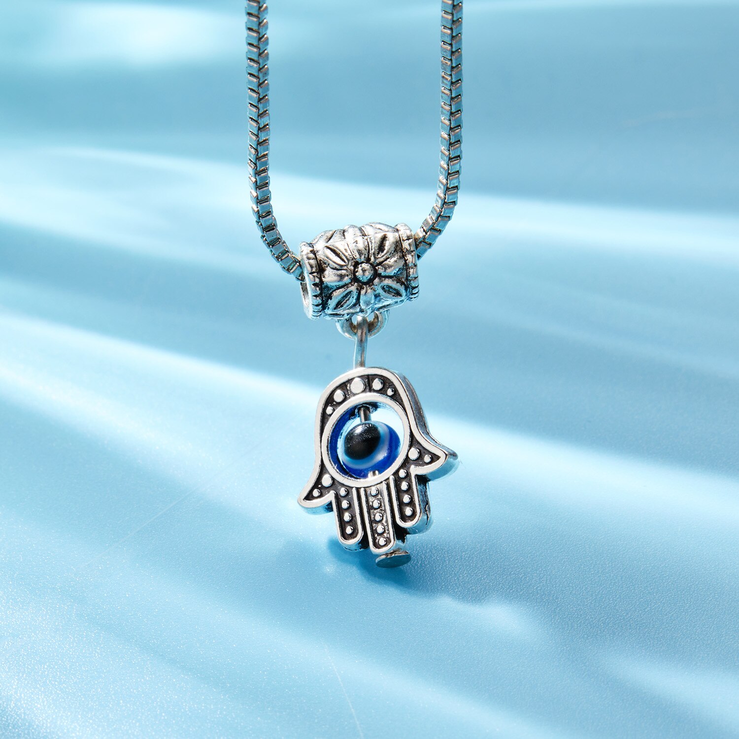 Türkische Bösen Augen Halsketten Für Frauen Vintage Schildkröte Eule Elefant Schmetterling Hamsa Hand Bule Auge Anhänger Halsketten Party: Style 1