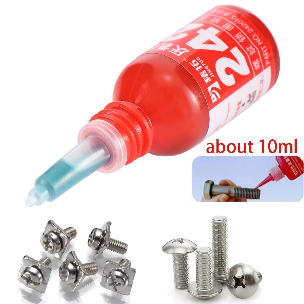 Home Practical 10ml 242 Liquid Glue Blue Anaerobic Adhesive Removable Sealant Thread Super Glue for Metal Surfaces Screw