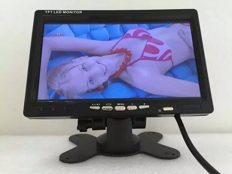 2 CH Input 7 Inch LCD Monitor For CCTV Camera