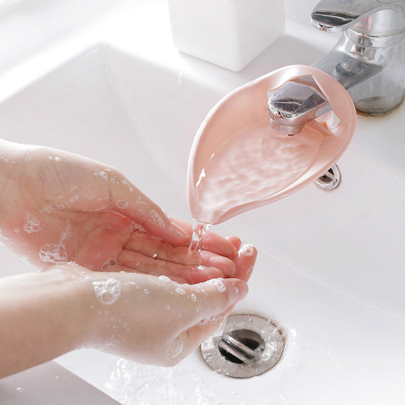 Siliconen Kraan Extender Sink Safe Badkamer Kinderen Hand Wassen Oplossing Voor Baby 'S Kids Sink Handvat Uitbreiding Keuken Accessorie