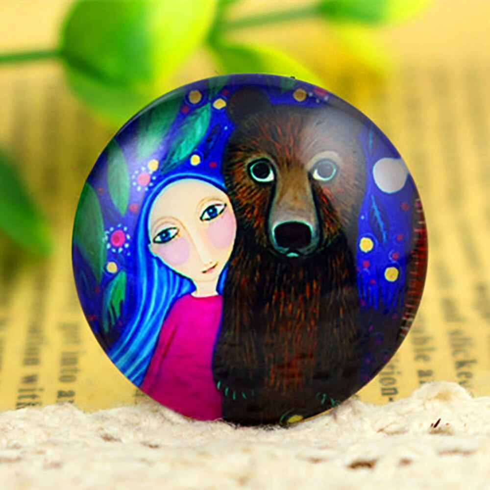 5pcs/Lot 25mm Tree Handmade Photo Glass Cabochons: F7-37