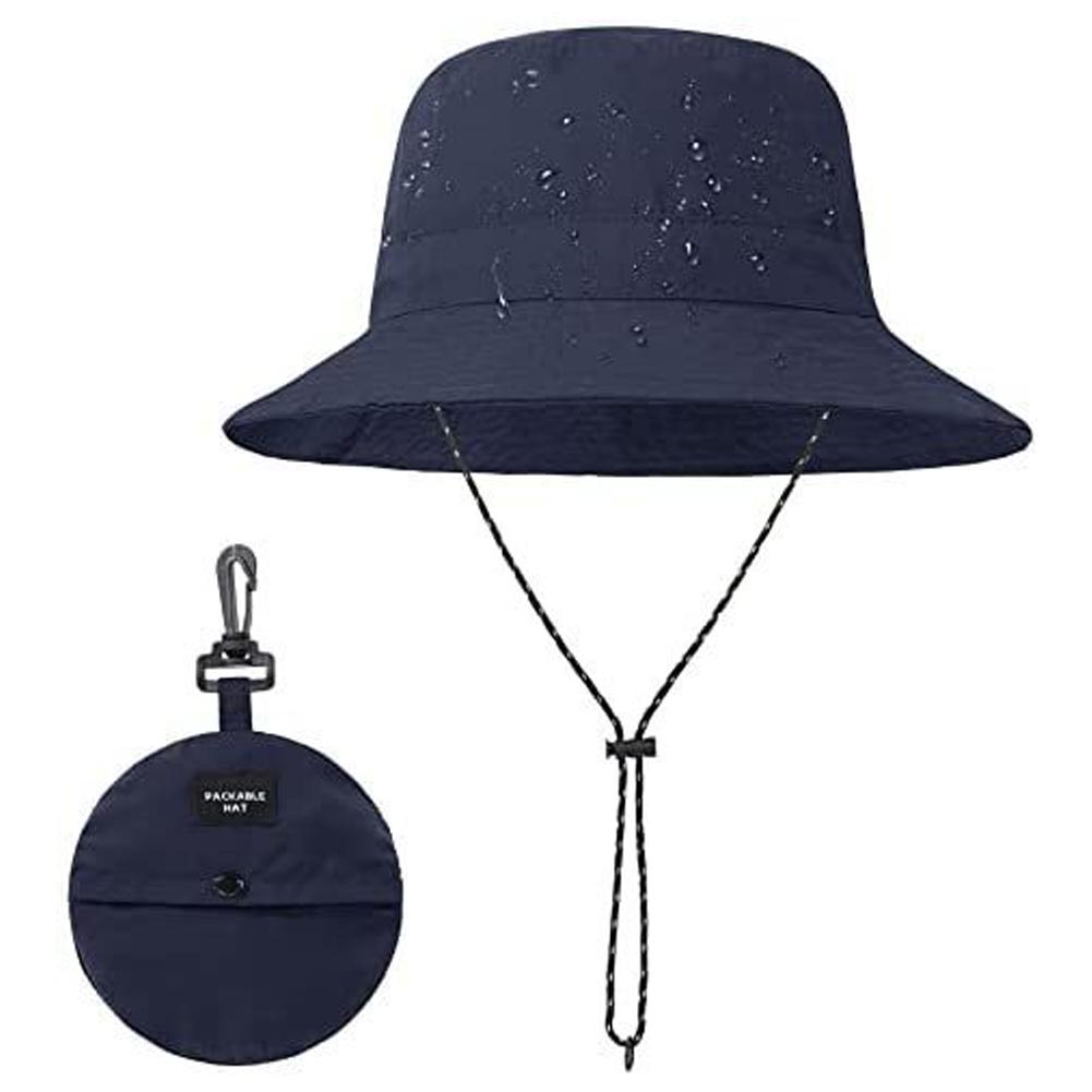 Zomerzonbescherming Waterdichte vissershoed Emmer Camping Wandelen Bergbeklimmen Cap met opbergtas Anti-UV Zon