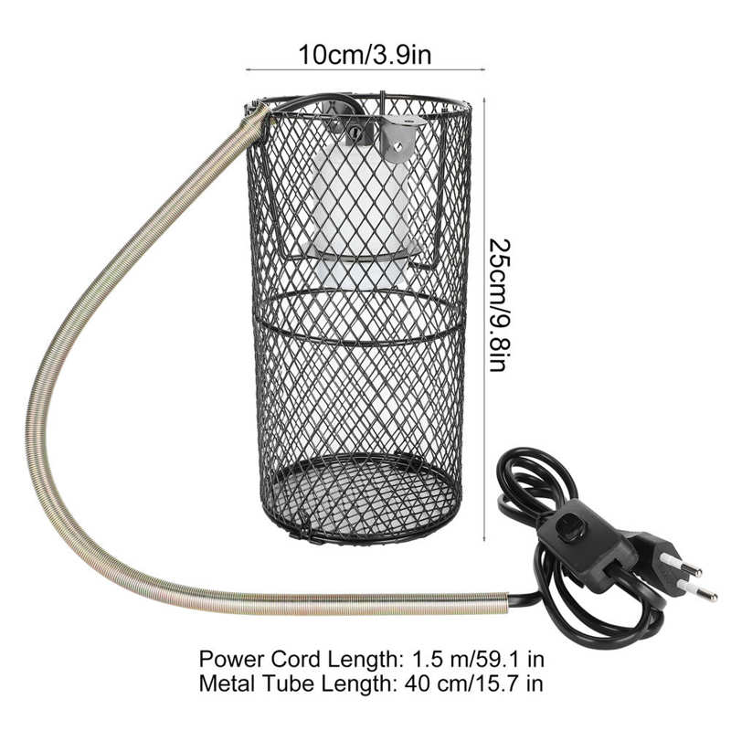 Habitat eclairage Reptile Anti brûlure abat jour céramique chauffage support de lampe pour animal de compagnie serpent lézard tortue tortue lampe lézard