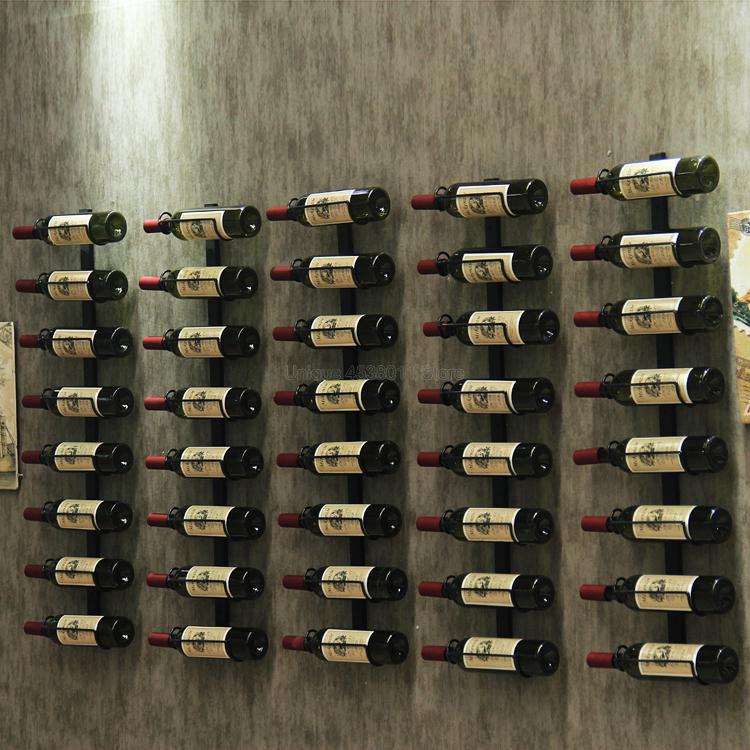 Présentoir mural de vin de whisky en métal organisateur de support de stockage de bouteille flottant personnalisable décoration de maison