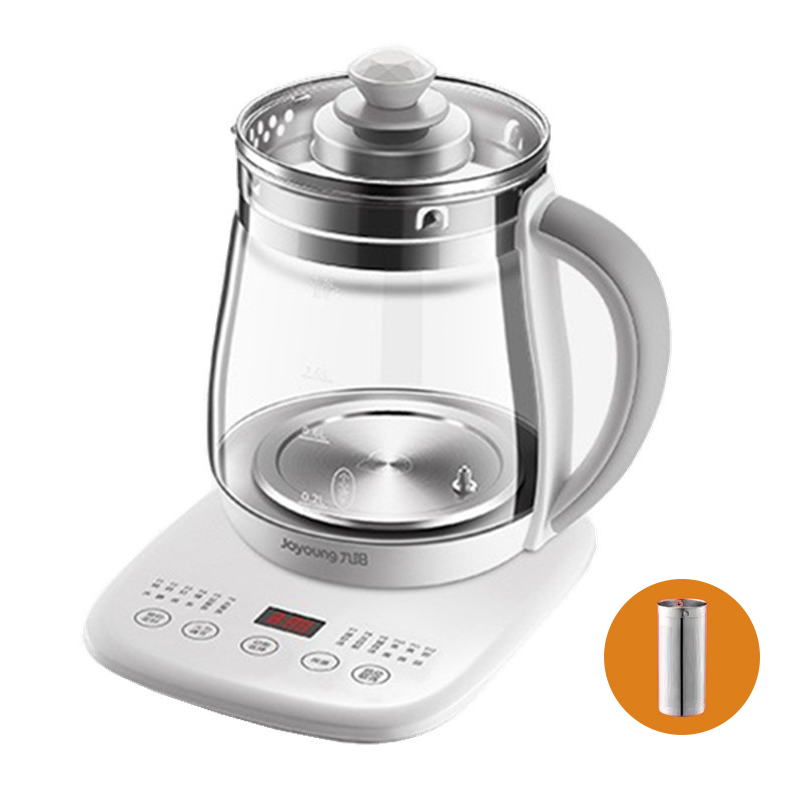 Joyoung elektrisk vattenkokare 1.5l multifunktionell hälsosam kastrull vattenkokare 800w snabbvärmande kokande tesoppa dgd 1506bq: Gul