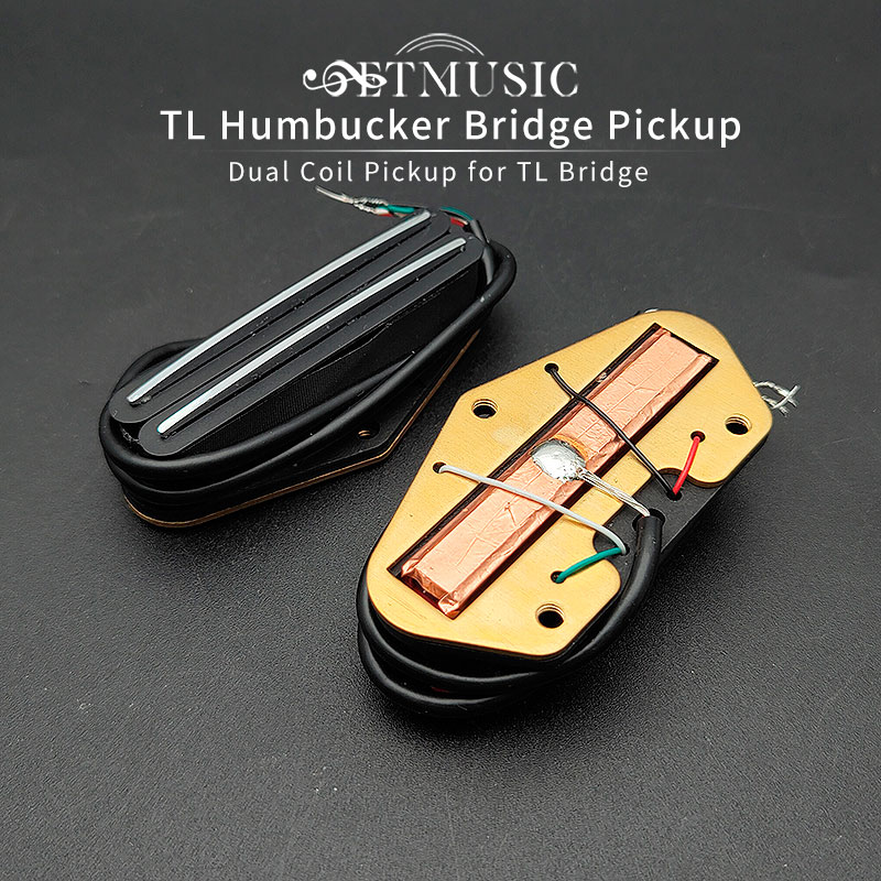 Tl humbucker ponte captador dupla bobina ponte captador ferroviário duplo para telecaster guitarra elétrica