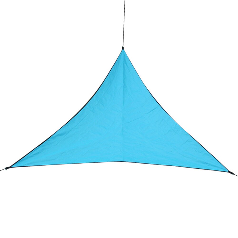 Outdoor Shade Sunscreen Waterproof Triangular UV Sunshine Shade Sail Combination Net Triangular Sunshine Camping Garden Sail: Blue 6M