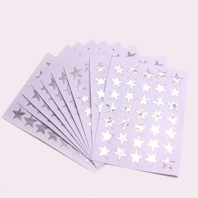 10 Sheets/pack Star Series Decorative Stickers DIY Stationery Paper Stick Label for Scrapbooking Album Diary Decoration: Red