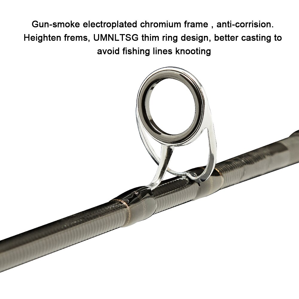 Obei ouragan Baitcasting canne à pêche voyage Ultra léger filature leurre 5g-40g M/ML/MH Accion tige 1.8m 2.1m 2.4m 2.7m 3 Section