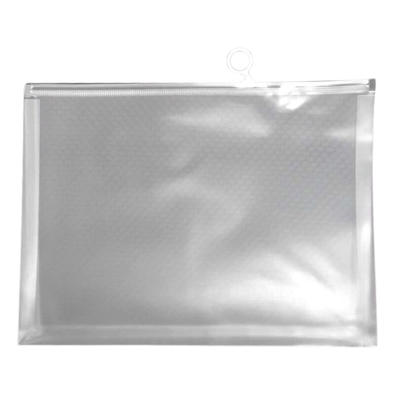 Multifunctional Transparent A4 A5 File Folder Document Bag Organizer Waterproof Q1JC: Transparent A4