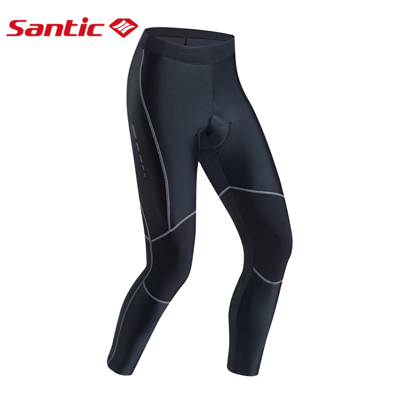 Santic Mannen Fietsen Broek Pro Fit Coolmax 4D Pad Shockproof Reflecterende Broek Fiets Anti-Pilling Fietsen Kleding Fiets Broek