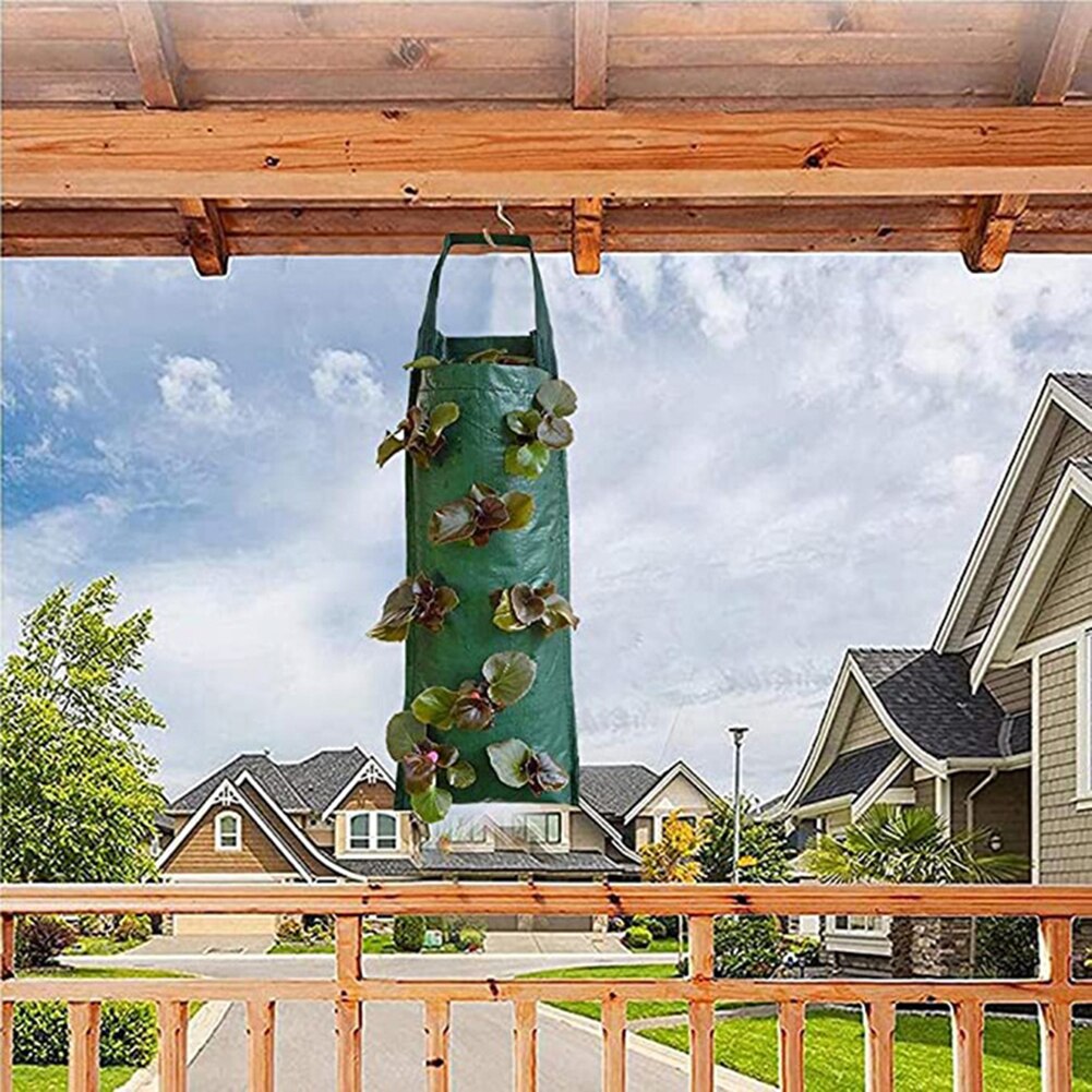 4/6/8/10 Zakken Muur Opknoping Verticale Tuin Aardbei Plant Groeien Zakken Planten Zakken Planter Pot Aardappel Voor veg Kruiden Bloem