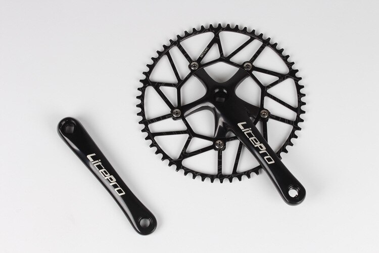 Litepro Bici Pieghevole 170 millimetri Guarnitura 130bcd Catena di Riciclaggio Della Bicicletta-anelli Manovella Set 50-58t