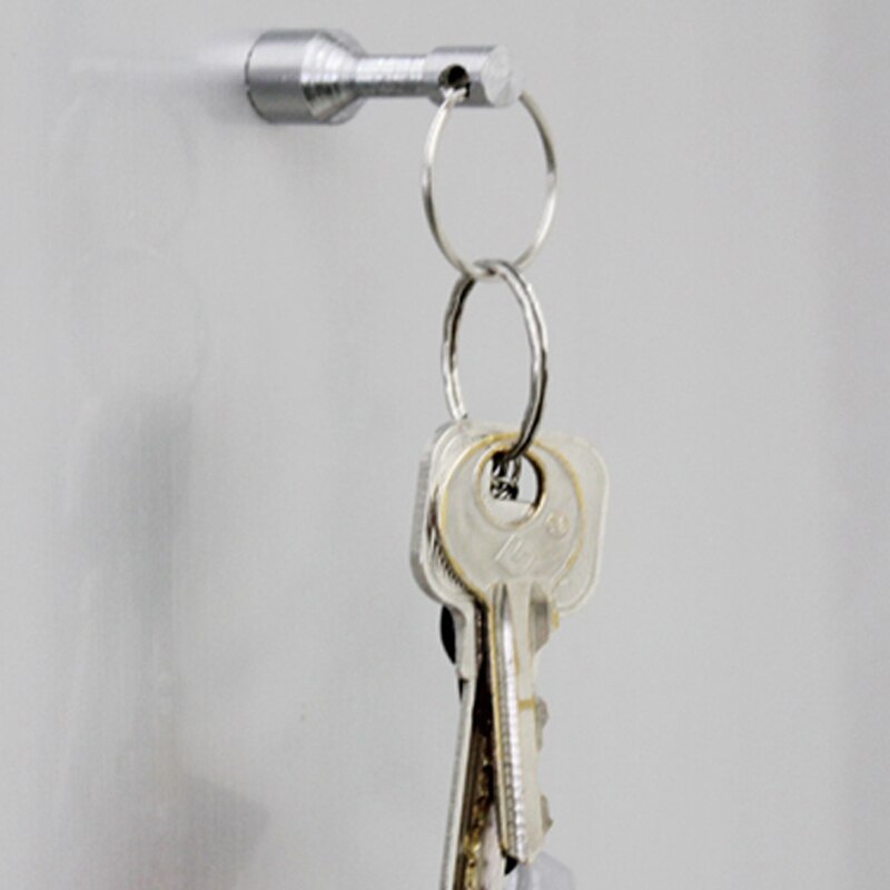 2 Pcs/Set Strong Magnet Key Holder Pocket Keychain Split Ring Keyrings AIC88