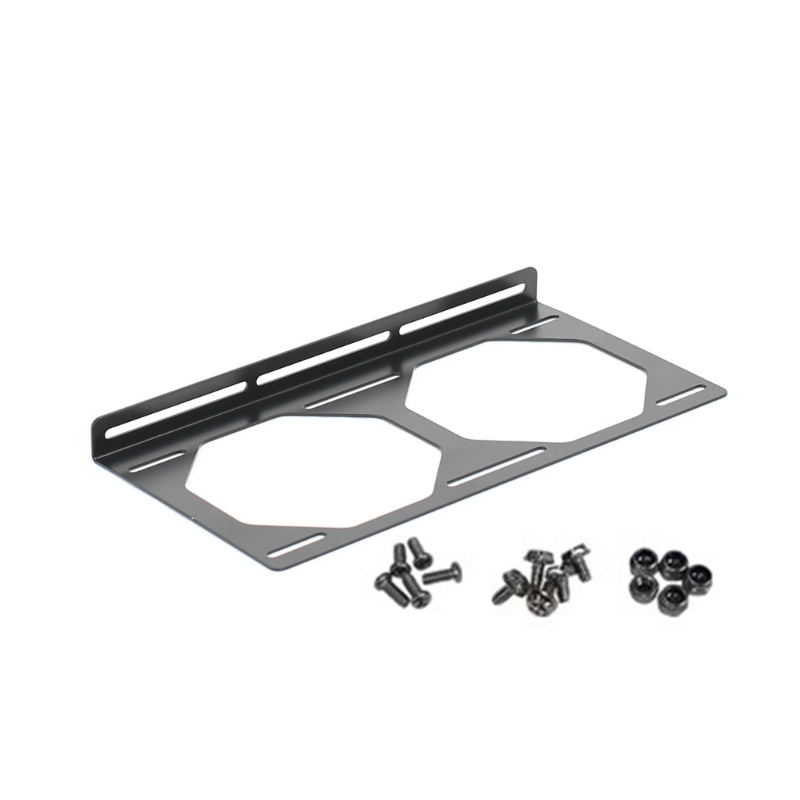 Computer Radiator Fan DIY Mounting Bracket for 120MM 12CM 24CM 36CM Fans: Brown