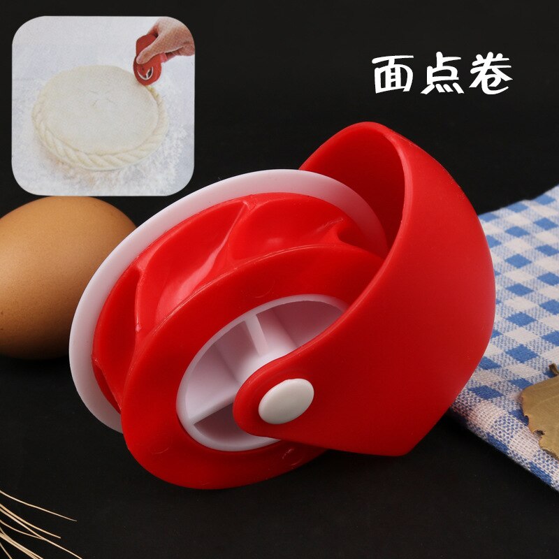 Baking tool pastry cutting wheel pastry curling wheel manual cutter roller knife kitchen gadget: Pastry rolls