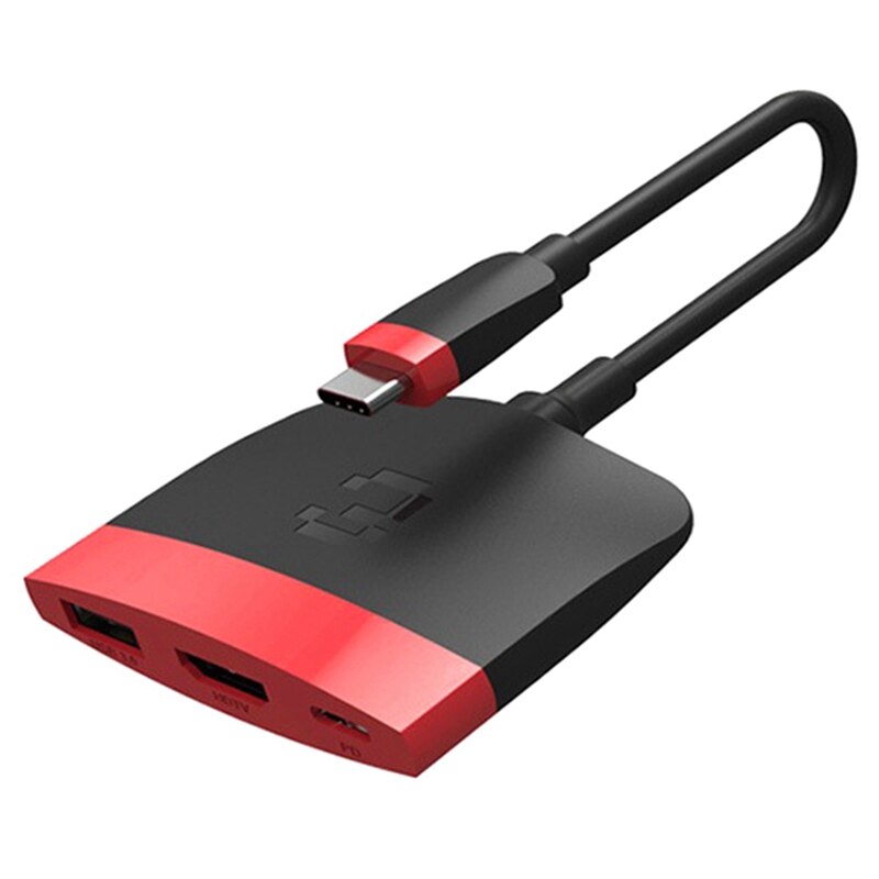 3-in-1 Hub HDMI to Type-C Docking PD Fast Charge USB3.0 4K Conversion Dock