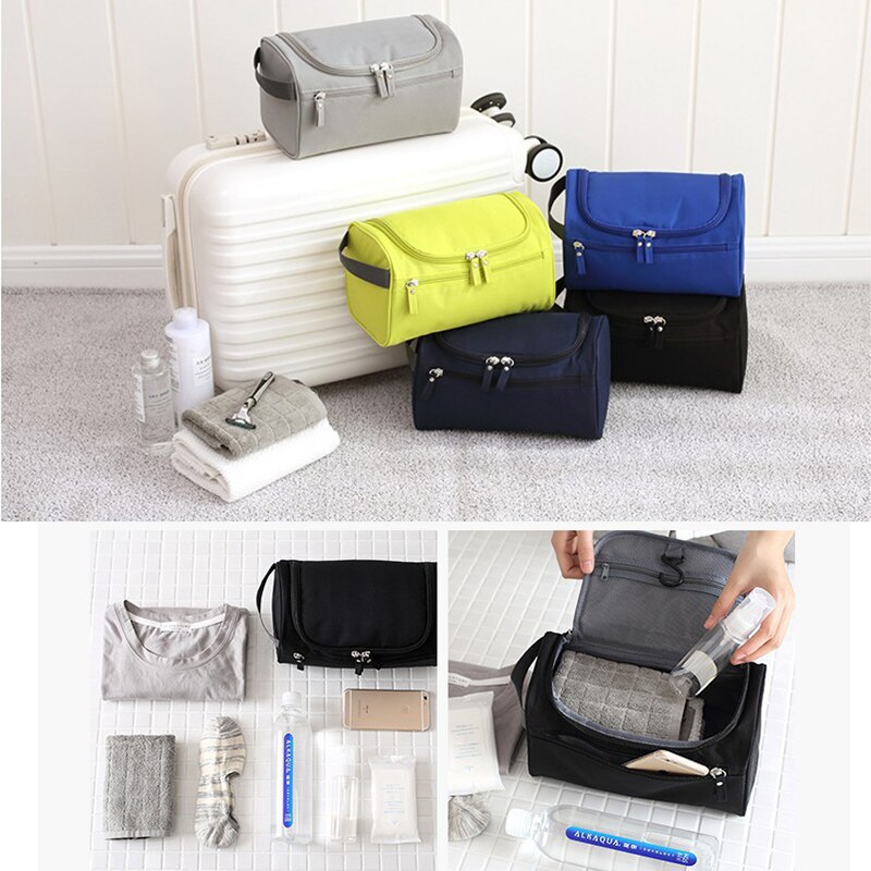 Women Makeup Bag Hanging Zipper Makeup Case Men Waterproof Travel Cosmetic Bag Necessaries Make Up Wash Toiletry Cheap Bag