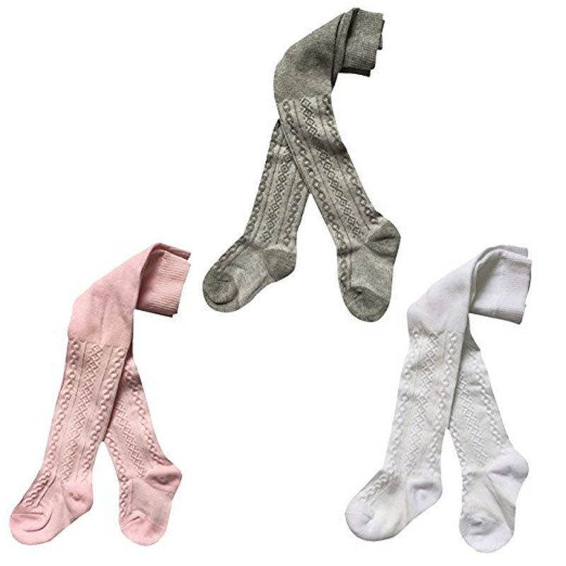 Toddler Baby Girls kids newborn Cotton Geometry Pantyhose Stockings casual Tights 3 pairs