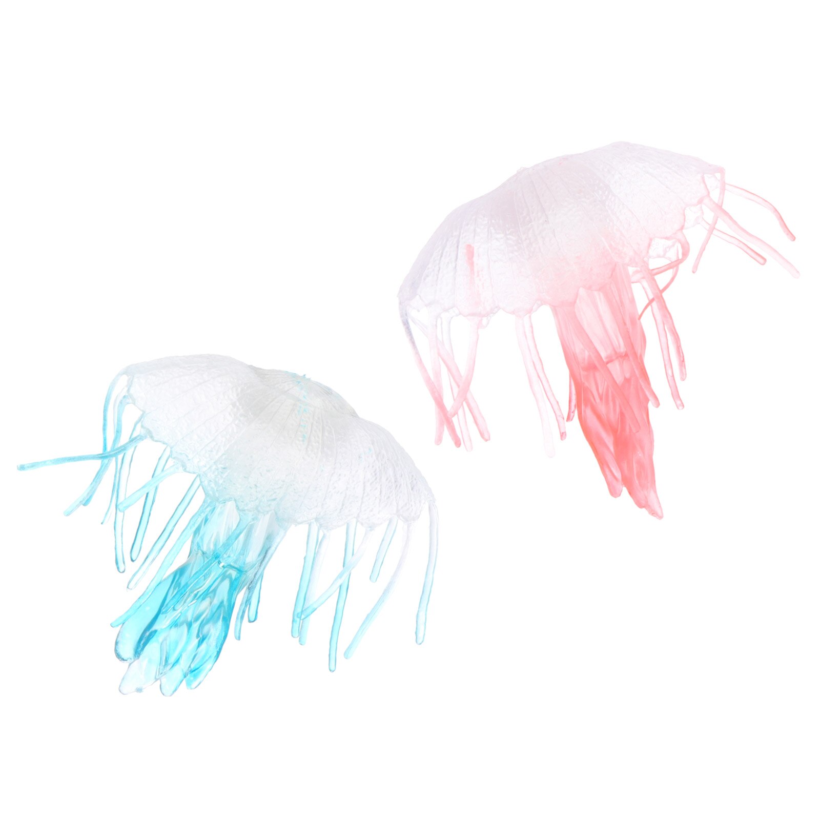 2Pcs Simulated Sea Animal Model Vivid Sea Creature Jellyfish Tabletop Decor: Default Title