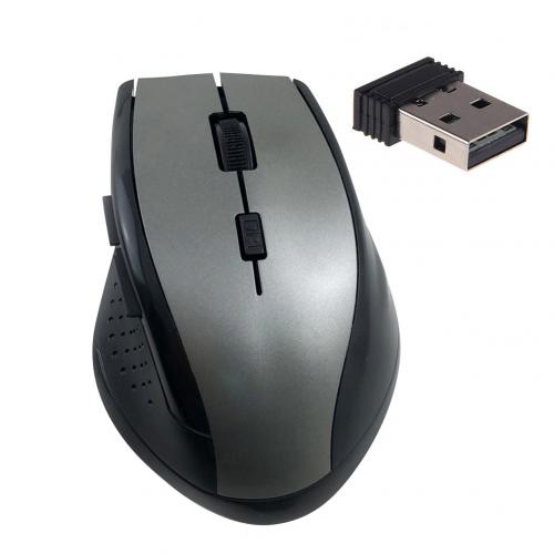Usb Gaming Draadloze Muis Gamer 2.4Ghz Mini Ontvanger Ergonomische 6 Sleutels 3200Dpi Optische Professionele Computer Muis Gamer Muizen: Grey