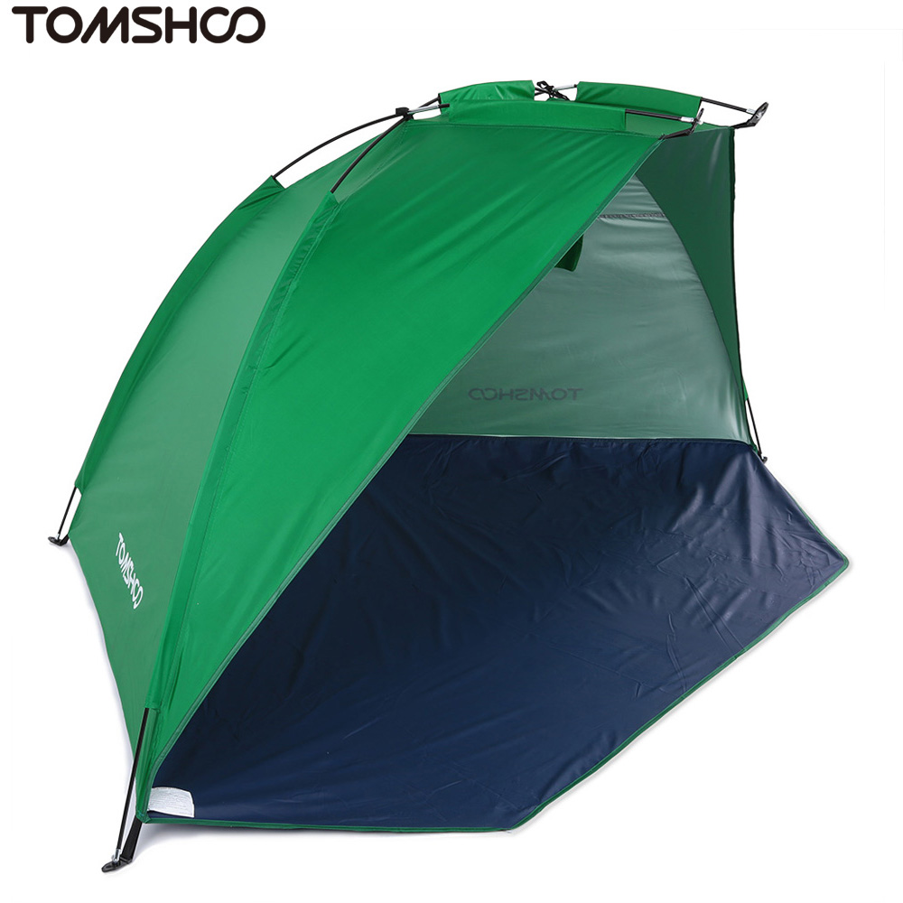 Tomshoo barraca camping strandtelt udendørs sport parasol telt til fiskeri picnic strand park anti-myg namiot telte: Grøn