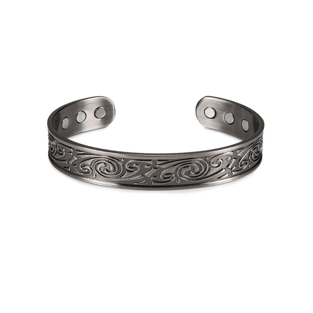 Viking Pure Copper Bracelet Men Adjustable Cuff Energy Magnetic Bracelet Benefits Wristband Hard Health Man Bracelet Knot Metal: CB036SB 12MM