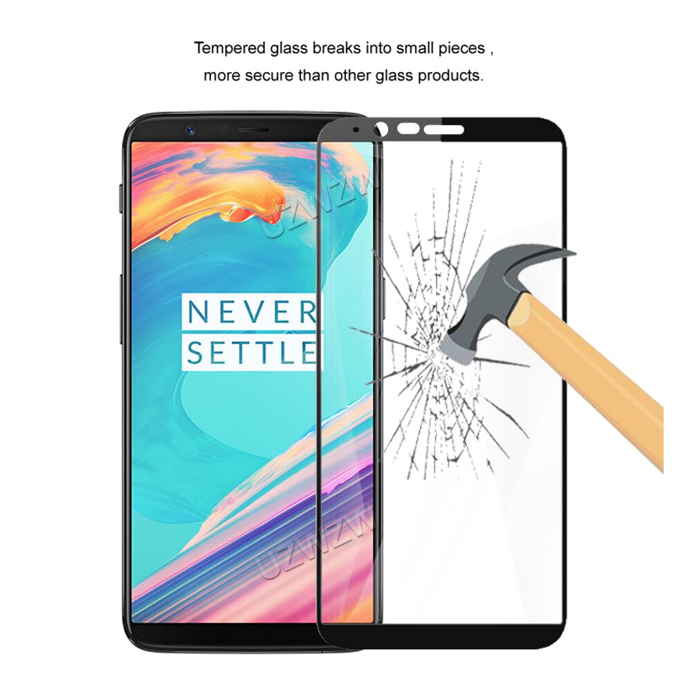 Voor Oneplus 5T Volledige Dekking Gehard Glas Telefoon Screen Protector Protective Guard Film 2.5D 9H Hardheid