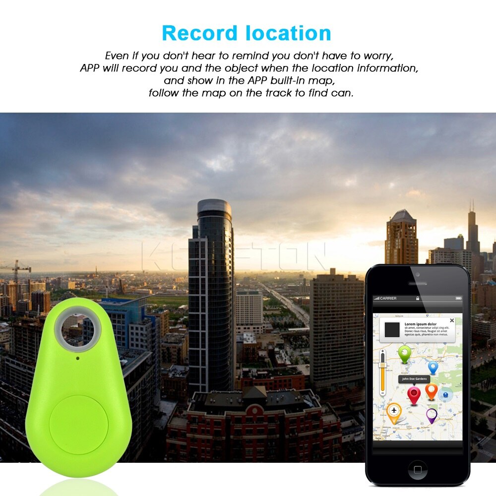 Kebidu smart tag bluetooth tracker børnetaske pung nøgle finder gps locator alarm hunde tracker til ios til android