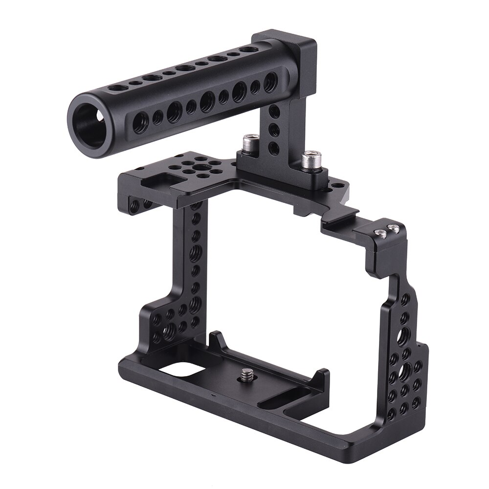 Andoer Camera Cage + Top Handvat Kit Video Stabilizer Met Koud Shoe Mount Voor Sony A7III/Sii/M3/A7RII/A7RIII Camera