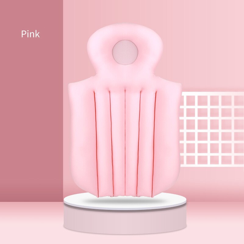 Falten Badewanne Kissen Spa Kopf Rest Kissen Für Erwachsene Baby Baden Komfort Pad Anti-Unterhose Netz Gepolsterten Schlecht Kissen: kurz Rosa Kissen