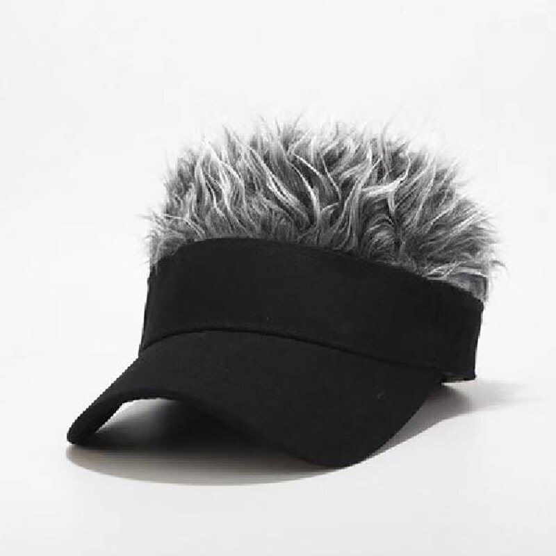 2021Nowy moda baseballowy dla obu płci kapelusz mężczyźni peruka czapka z daszkiem słońce daszki ochronne z sztuczne włosy peruka nowość wysłać robić przyjaciół