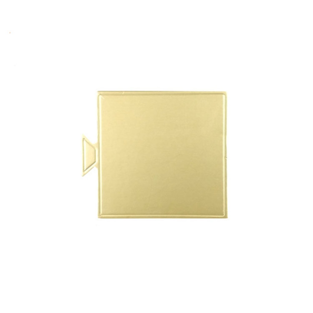 100 Uds herramienta para hornear pastel desechable cartón papel bandeja de postre dorada Mini Base de magdalenas multiforma comercial: Caqui oscuro