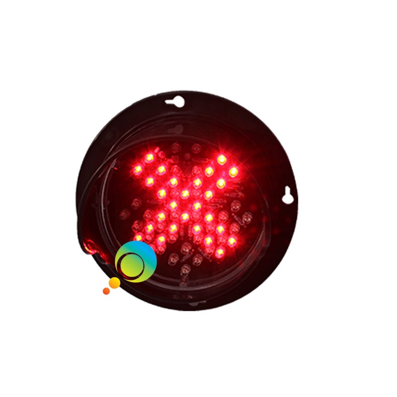 Module de circulation pour la sécurité routière, dc 12v, 100MM, croix rouge, flèche verte, led