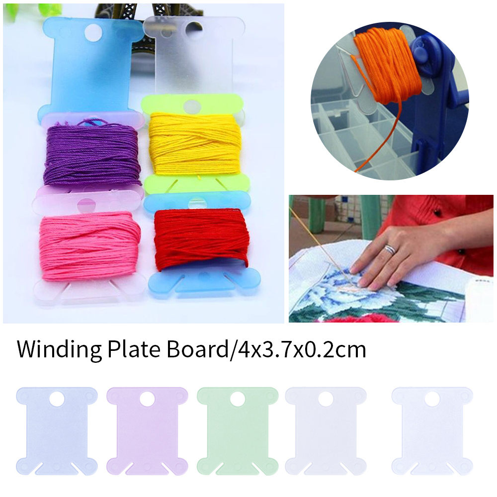 100/120 stücke Kreuz Stich Lagerung Halfter Kunststoff Nähgarn Wicklung Platte Bord Karte Stickerei Zahnseide Handwerk Spulen Organizer