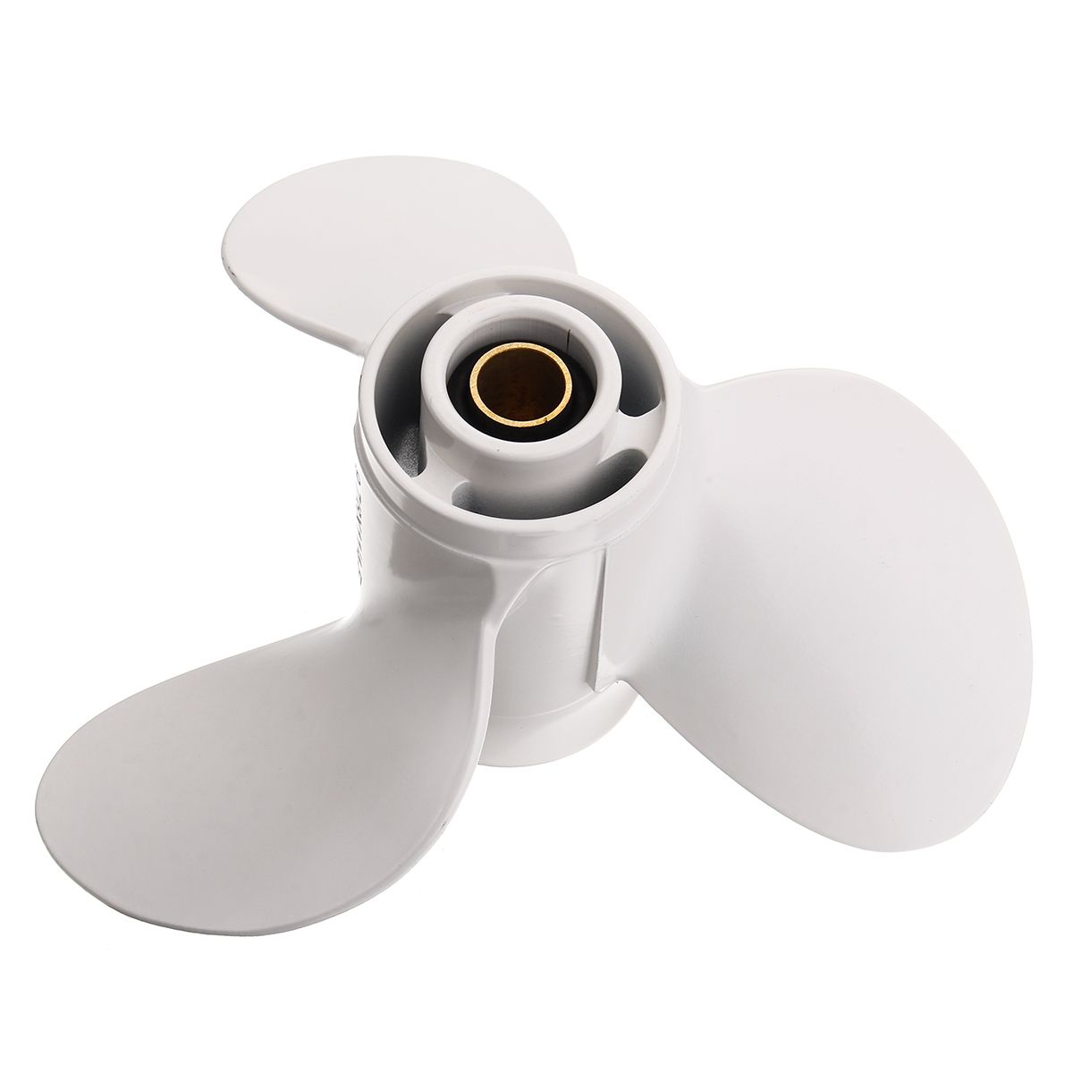 Boat Outboard Propeller 664-45947-01-EL 9 7/8x11 1/4 Aluminium for Yamaha 20-30HP White R Rotation 3 Blades 10 Spline Tooth