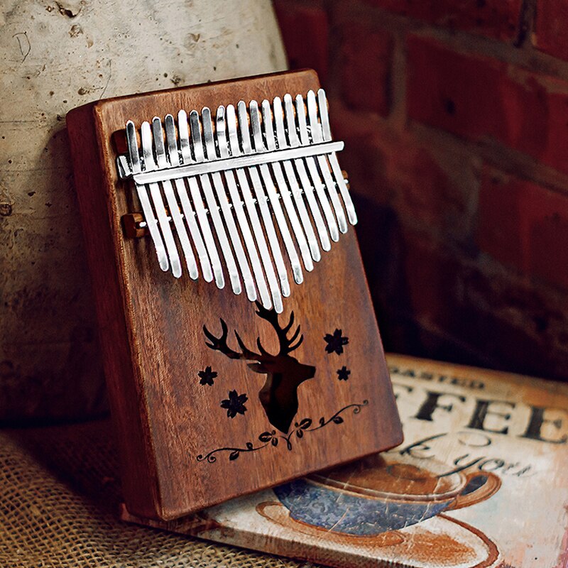 Kalimba 17 Key Mahogany Thumb Piano Mbira Musical Machine Instrument Africa Finger Piano 30 key Instrumento Elk