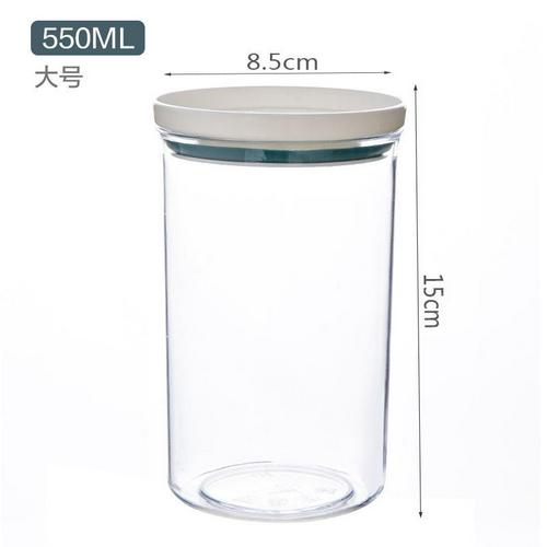 Di Plastica trasparente Contenitore Ermetico Contenitori E Complementi per Cucina Bottiglie Vasi Contenitore di Alimento Grani Tè Chicchi di Caffè Grani Vaso Della Caramella Contenitori: 15x8.5cm blu