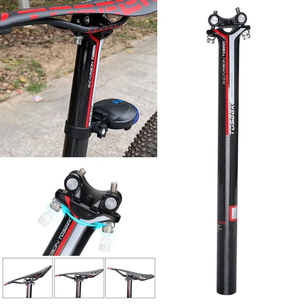 30.8mm Seat Post 350mm 400mm Bike Seatpost Bicycle Saddle Angle Adjustable Seat Post Stem for Road Bike Mountain Bike