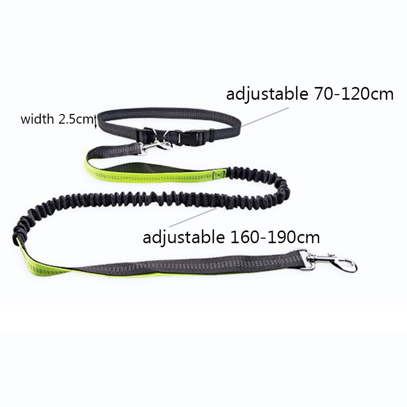 Handsfree-juoksu kävely lemmikkikoira lyijy heijastin säädettävä pentu koiran talutushihna koirille ketju lemmikit koirat tarvikkeet correa perro