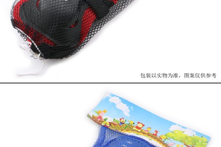 Protezioni per il polso del gomito del ginocchio da equitazione per motociclette 6 pezzi Set protezioni per gambe in scatola ad alta elasticità per alpinismo all'aperto per biciclette