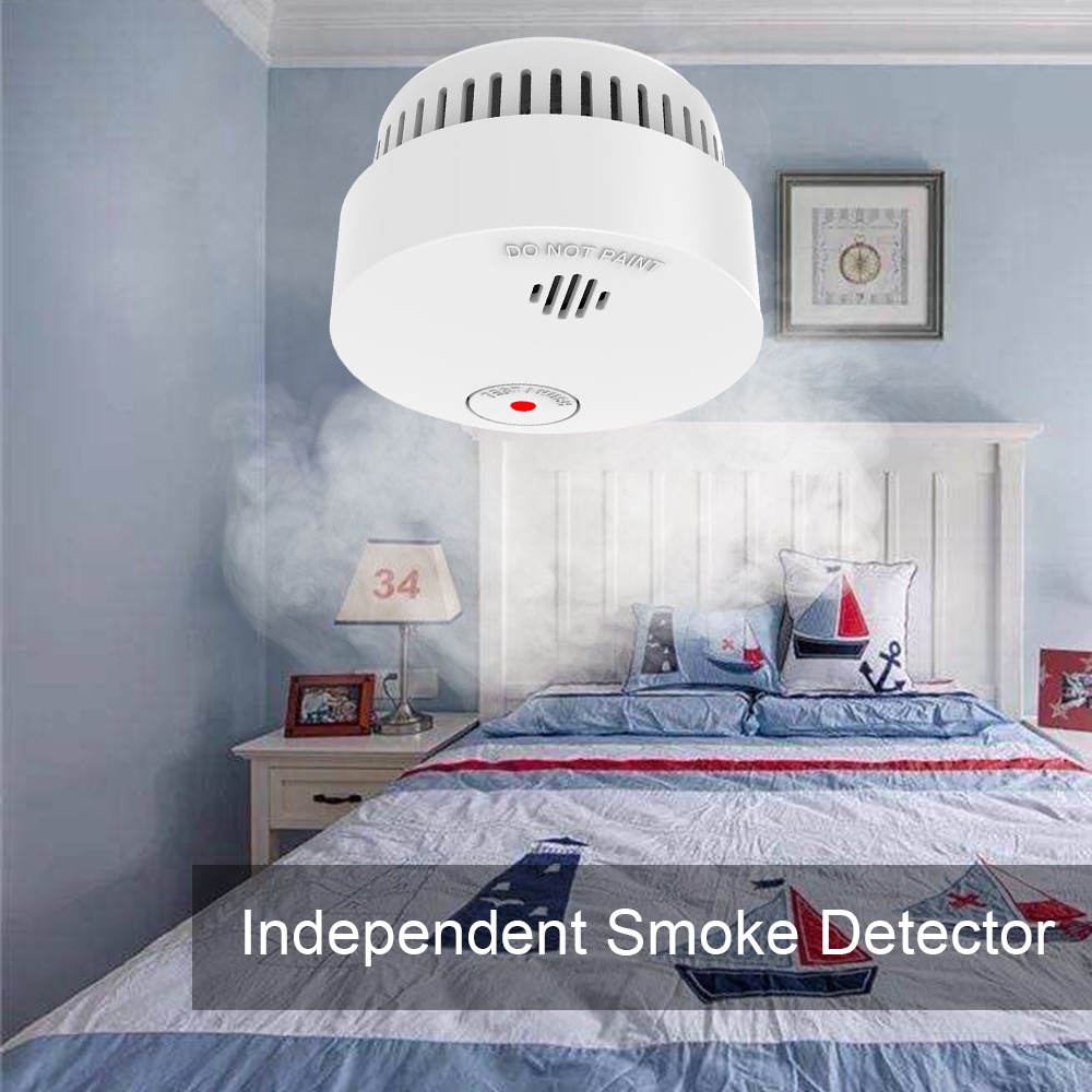 CPvan SM01 2pcs/Lot EN14604 CE Certified Smoke Detector Sensor Detector 10 Years Battery Life Fire Alarm Home Security Detector
