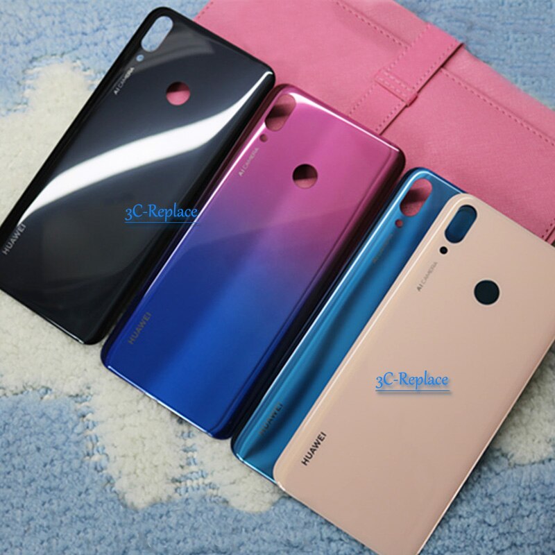 For Huawei Y9 JKM-TL00 JKM-AL00 JKM-LX1 JKM-LX3 JKM-L21 Back Battery Cover Door Housing case Rear Glass parts
